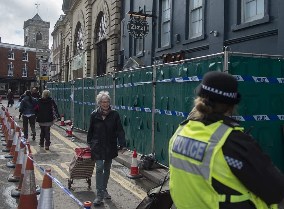 The Zizzi restaurant in Salisbury remains closed in the aftermath of the nerve agent attack on Russian double agent Sergei Skripal and his daughter.