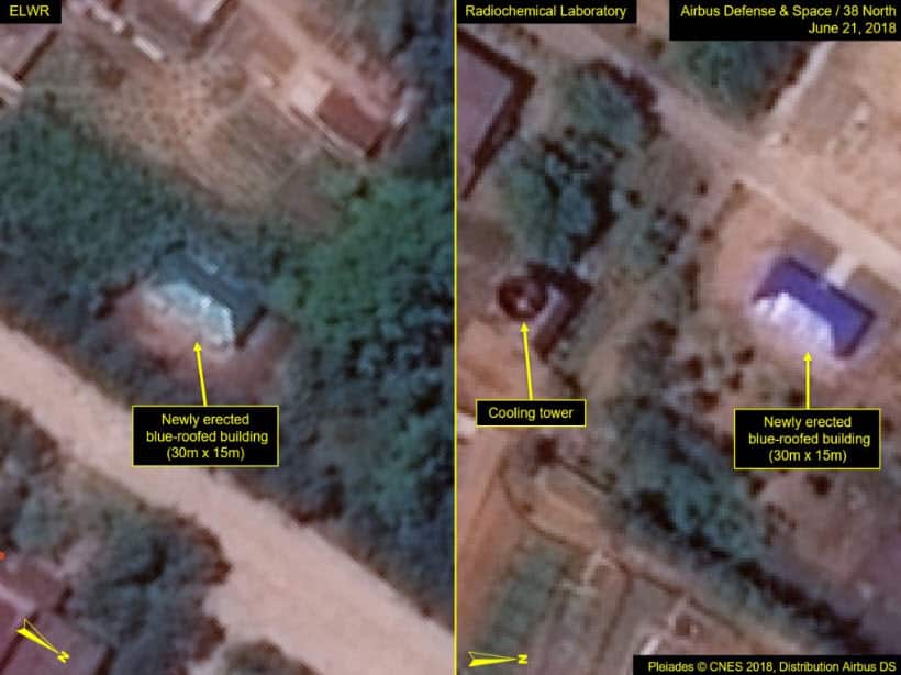 New buildings at the laboratory appear identical in size and design. 
