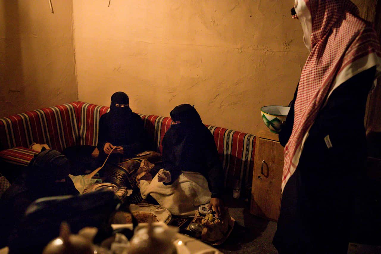Local artisans sell goods at one of the festival events at Al-Ula, Saudi Arabia