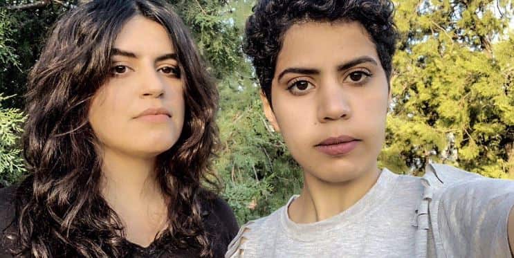 Maha Zayed al-Subaie 28, left, and her sister, 25-year-old Wafa