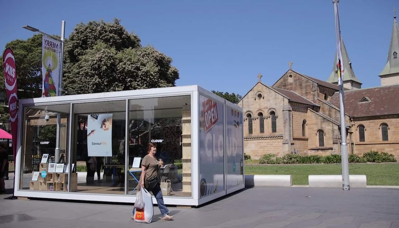 The Cloud St. pop-up space, set up by accounting software company, Xero.