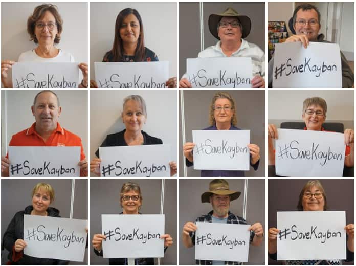 Kayban supporters