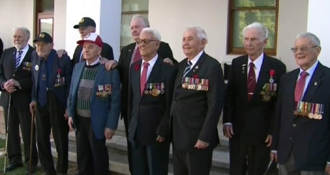 Australian survivors of the Battle of the Atlantic have gathered at a commemoration ceremony at the National War Memorial.