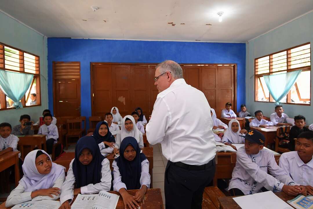 The SMPN 2 school was built with $206,000 of Australian aid money.