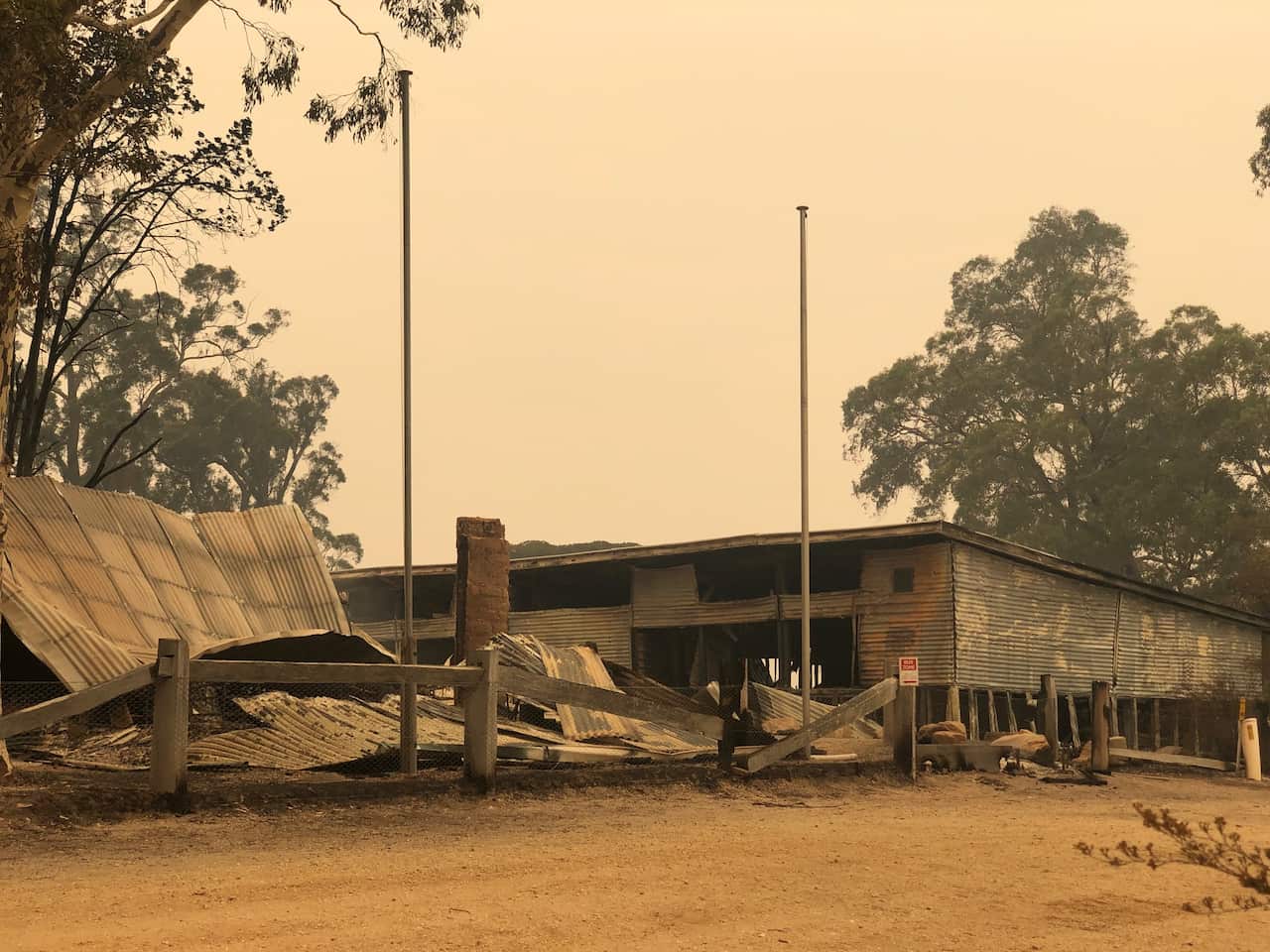 Clifton Creek Primary a day after the fire