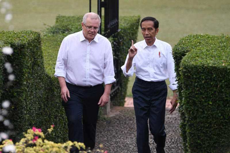 Australian Prime Minister Scott Morrison and Indonesian President Joko Widodo during the PM's August trip to Jakarta.Australian Prime Minister Scott Morrison and Indonesian President Joko Widodo during the PM's August trip to Jakarta this year.