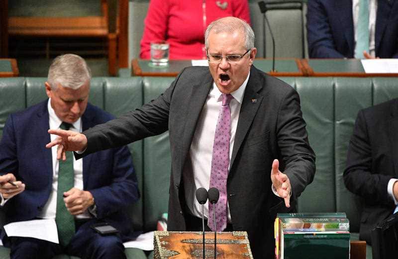 Mr Morrison faces Question Time on Tuesday.