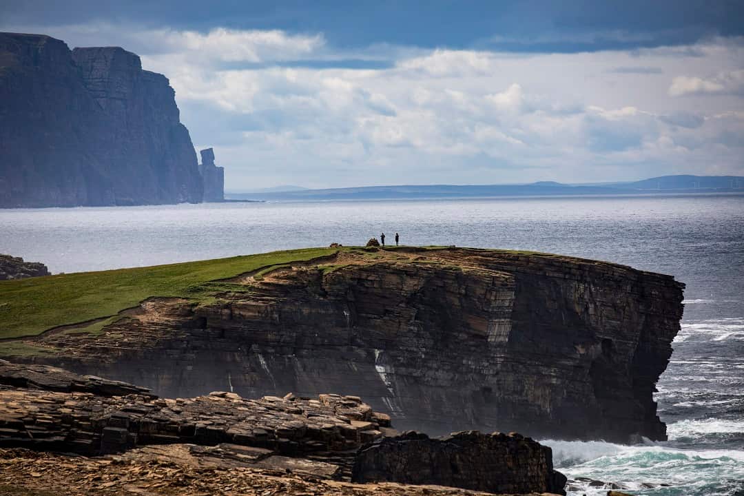 The landscape around Mainland, one of the Orkney Islands in Scotland.