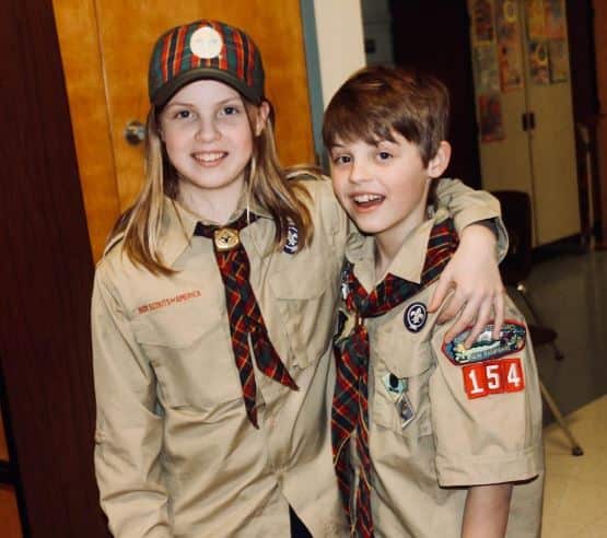 Twin siblings Tatum and Ian Weir hope to become Eagle Scouts together