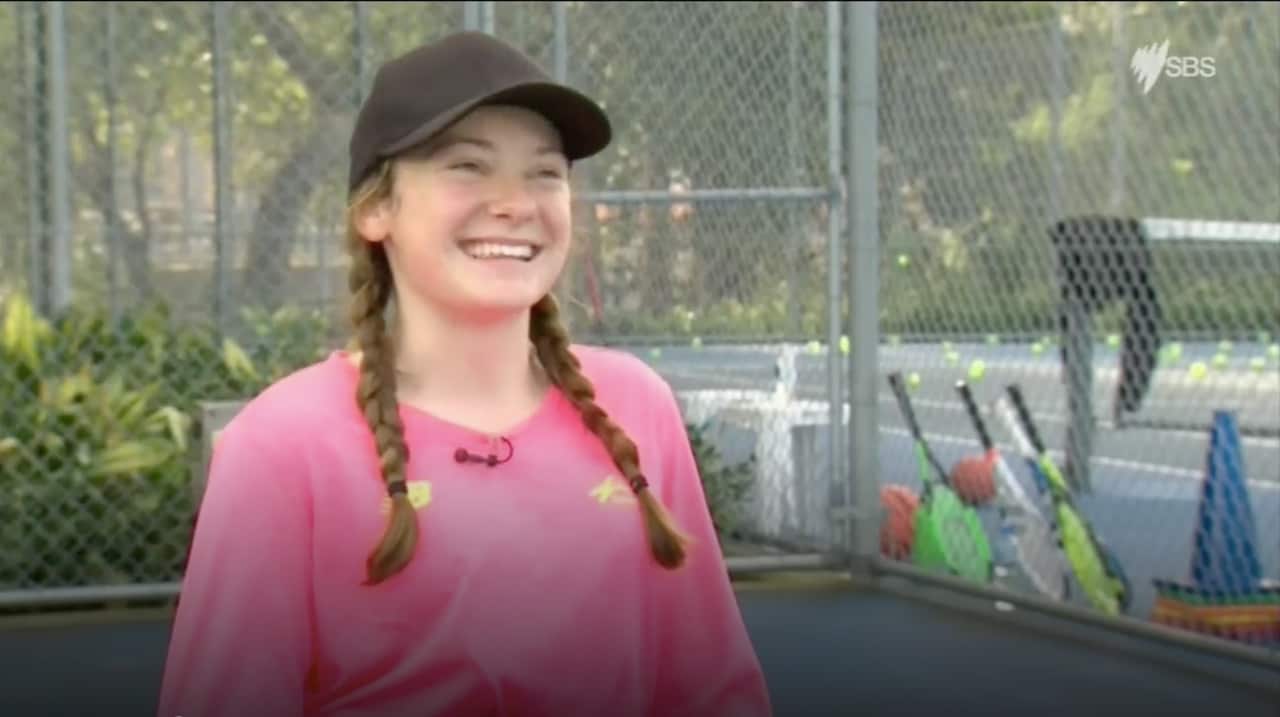 15 -year-old Hayley Slocombe has been playing wheelchair tennis for 10 years.