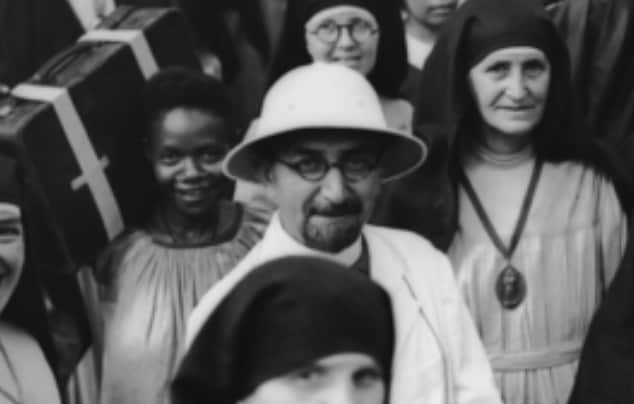 Polish bishop Leo Scharmach prison leader at the Ramale PoW camp in New Guinea.