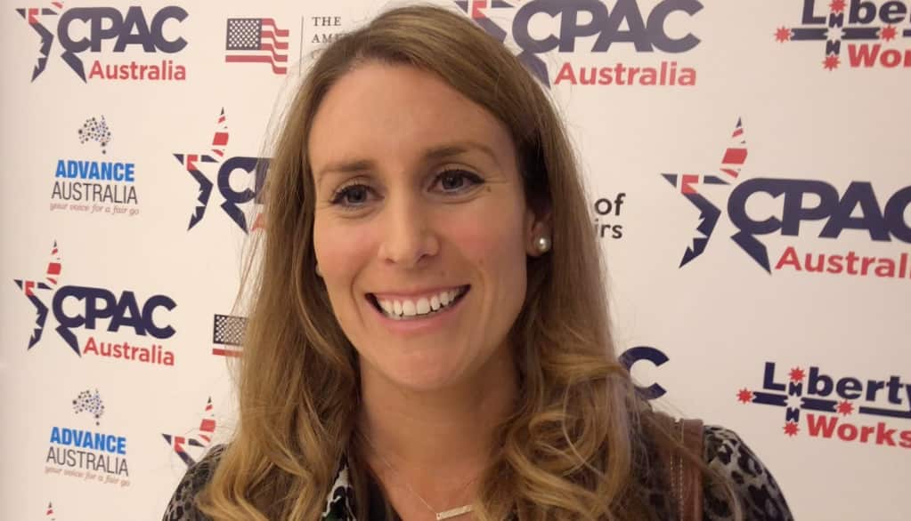Sasha at CPAC on Saturday.