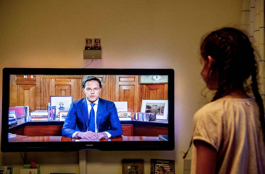 Dutch Prime Minister Mark Rutte addresses the nation on the spread of coronavirus.