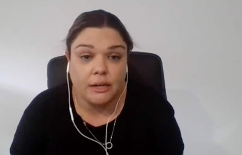 Taleah Reynolds talks to SBS News on Friday.