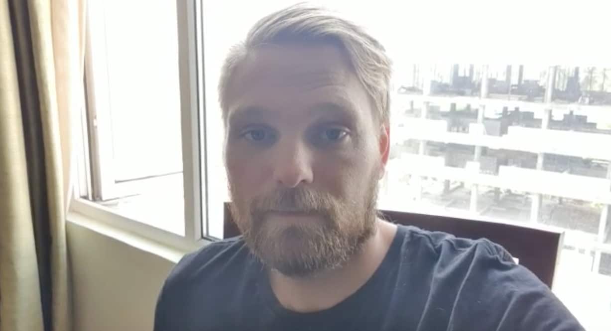 Kasper Simonsen on Sunday.