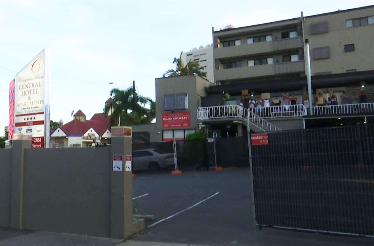 Kangaroo Point Central Hotel is being used by Home Affairs as an "alternative place of detention" (APOD).
