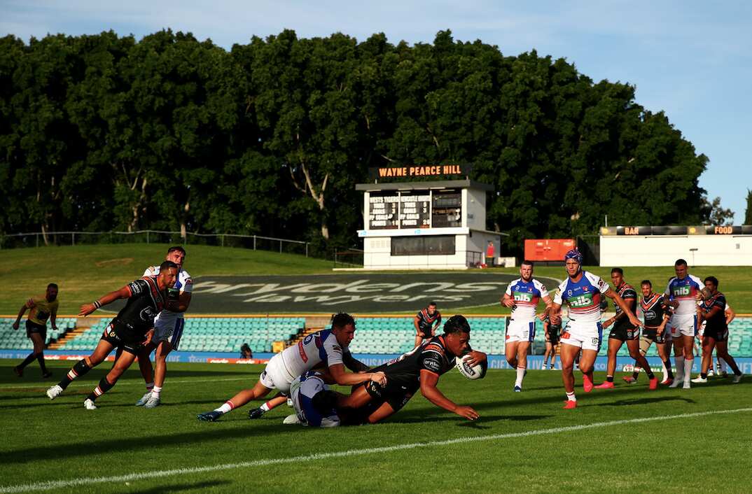 A NRL game at Leichhardt Oval earlier this year.