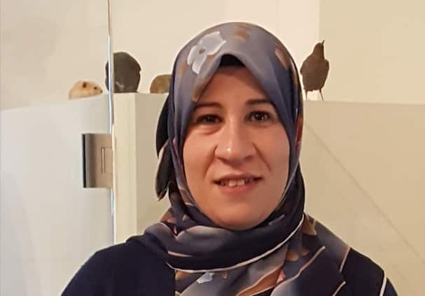 Haneen Shahda, 48, has been learning English as part of the volunteer program.
