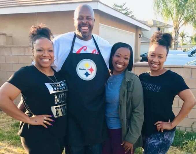 Brigette Sancho and her siblings in California in 2019.