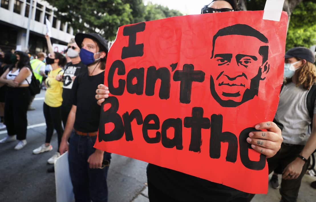 A protest in Los Angeles.