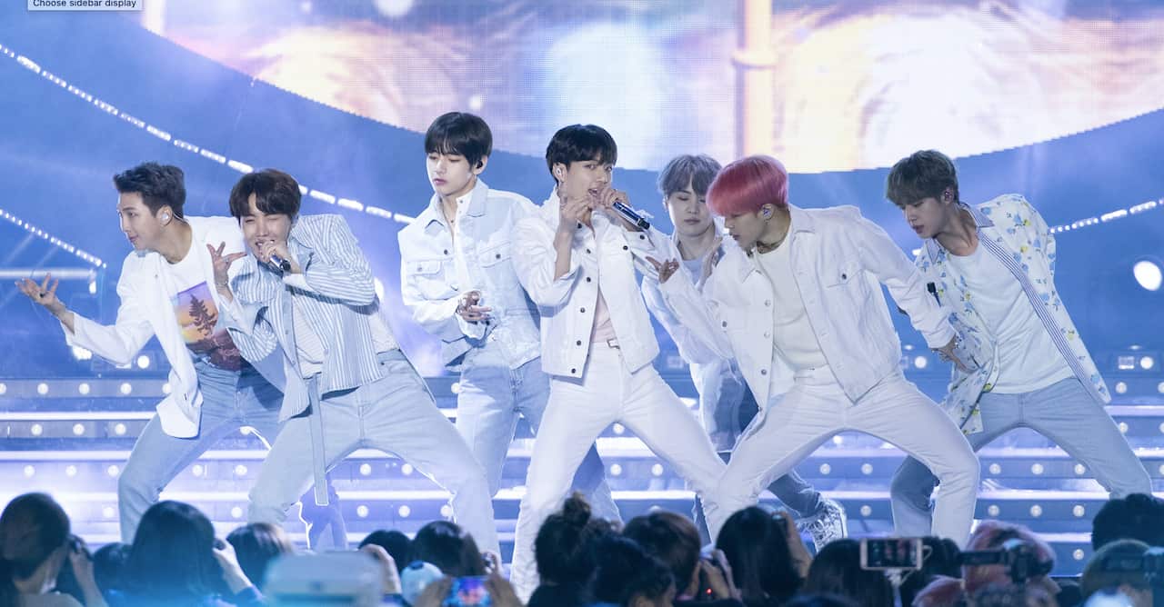 BTS performs in 2019.