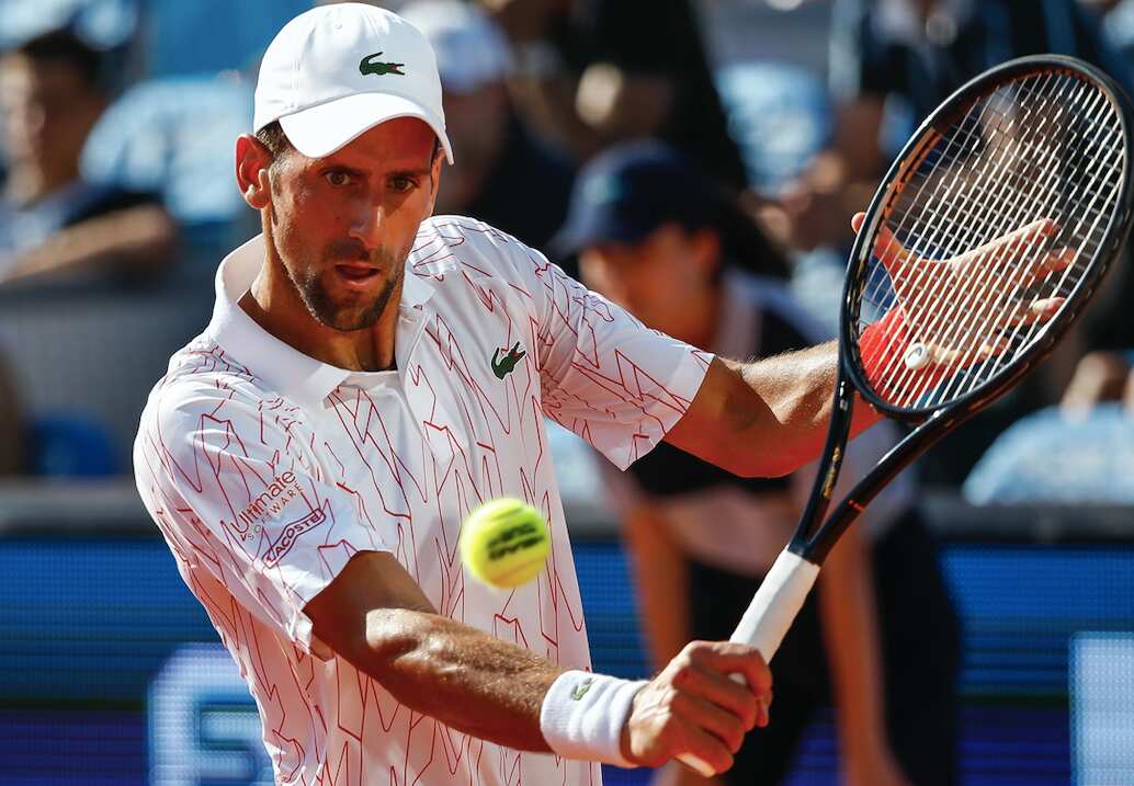 Novak Djokovic playing last month.