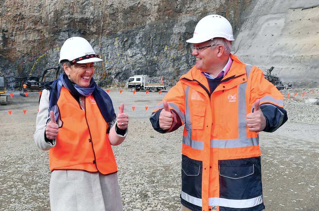 Liberal candidate for Eden-Monaro Fiona Kotvojs and Prime Minister Scott Morrison this week.