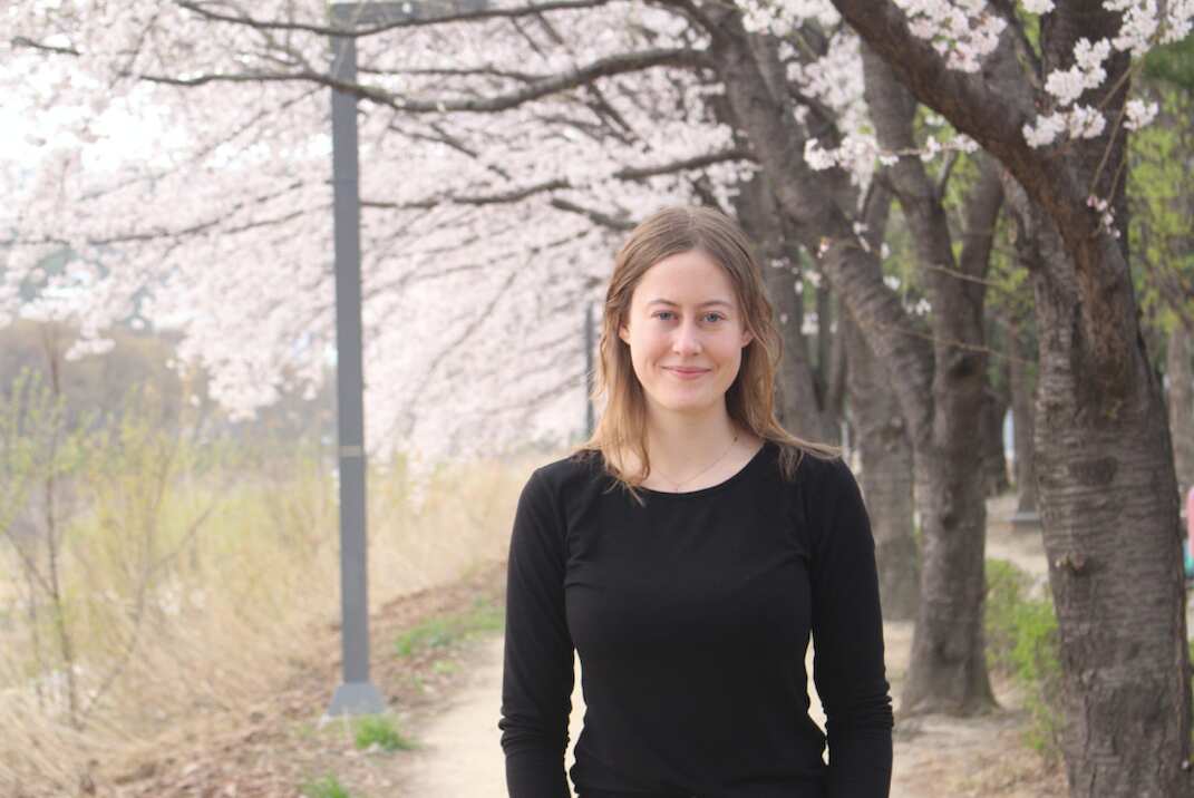 Steph Morley is working as a teacher in South Korea.
