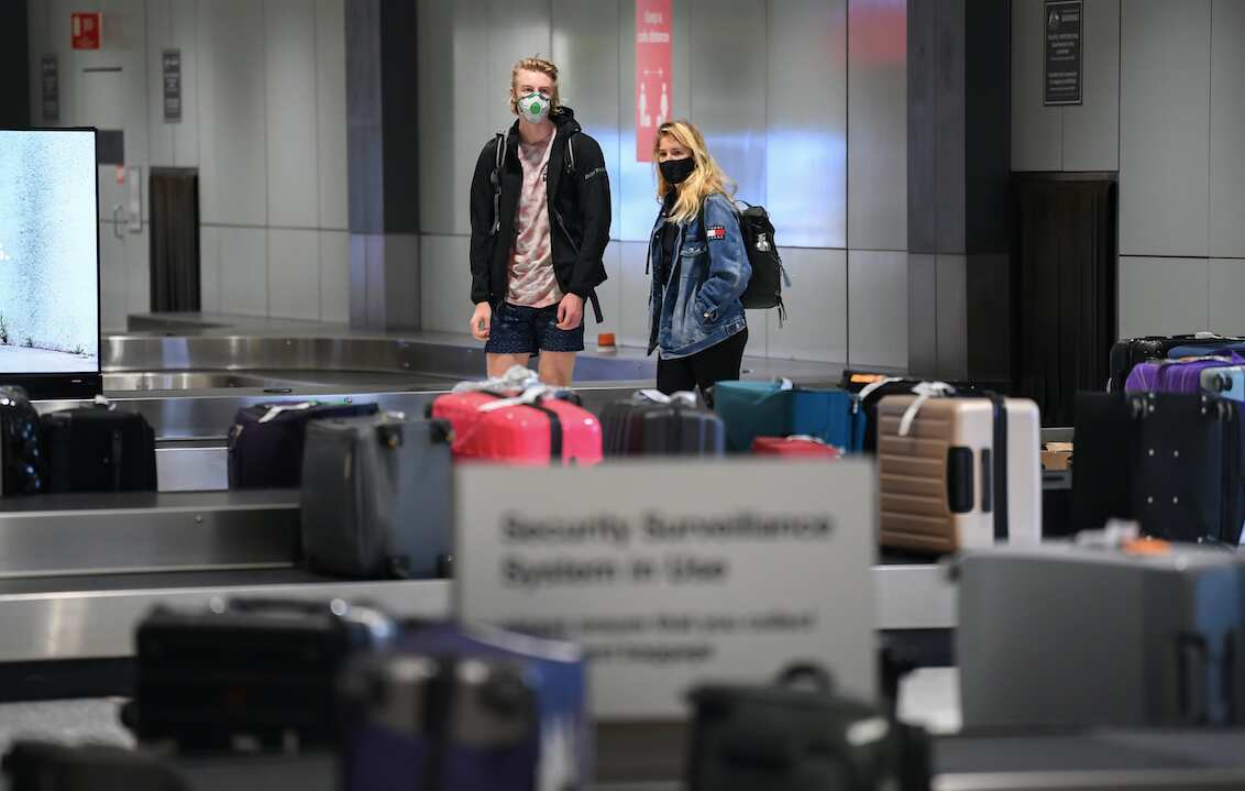 Sydney Airport earlier in the pandemic.