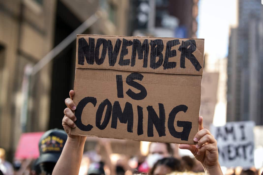 A protest in New York last month.