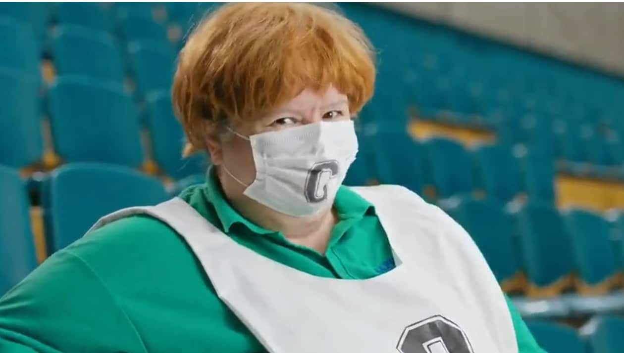 Magda Szubanski in the COVID safety ad