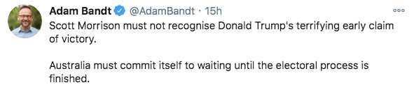 Adam Bandt tweet