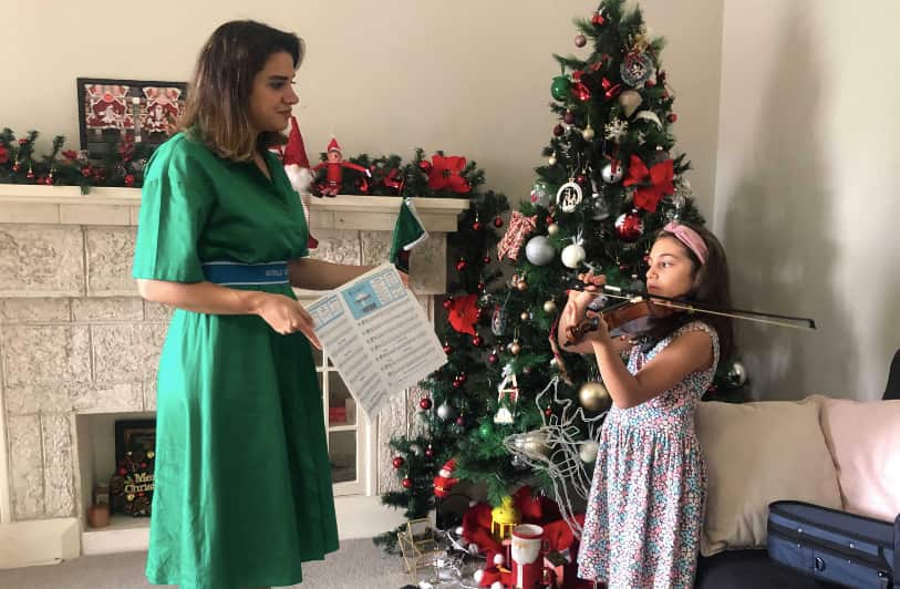 Chantel and Ayla Moussad at their Sydney home