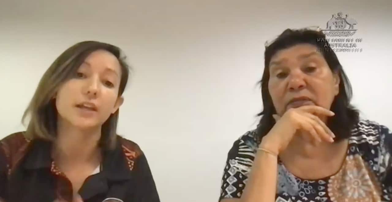 Lauren Rice and Emily Carter address the inquiry on Tuesday