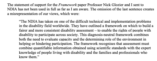 The full comments, including the omitted line, per Dr Madden's letter