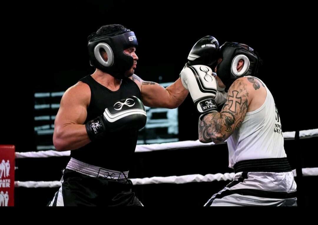 Shaun Jacobs in the ring during his last bout.