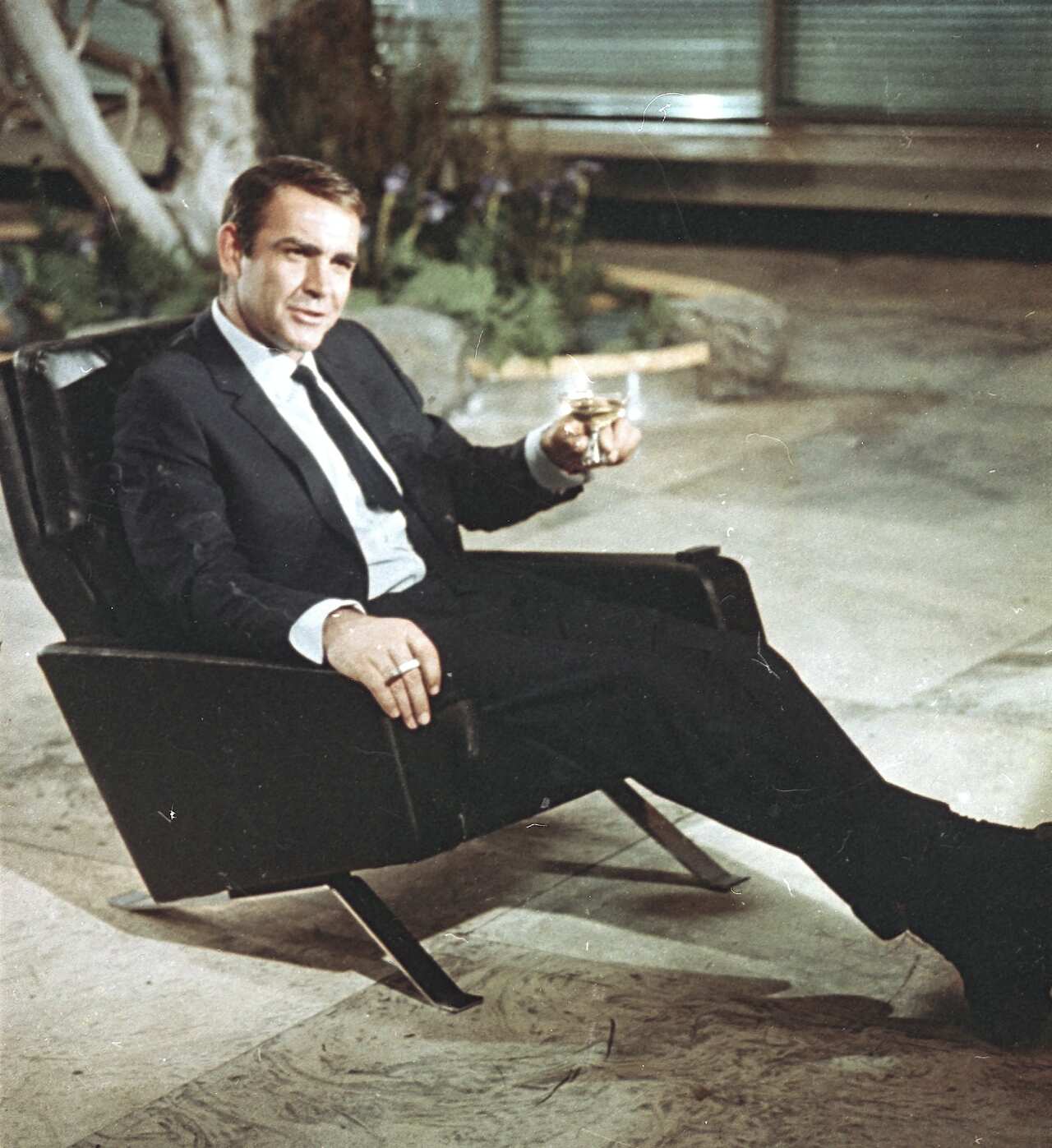 Sean Connery pictured during filming the James Bond movie "You Only Live Twice" on location in Tokyo, Japan on 29 July 1966.