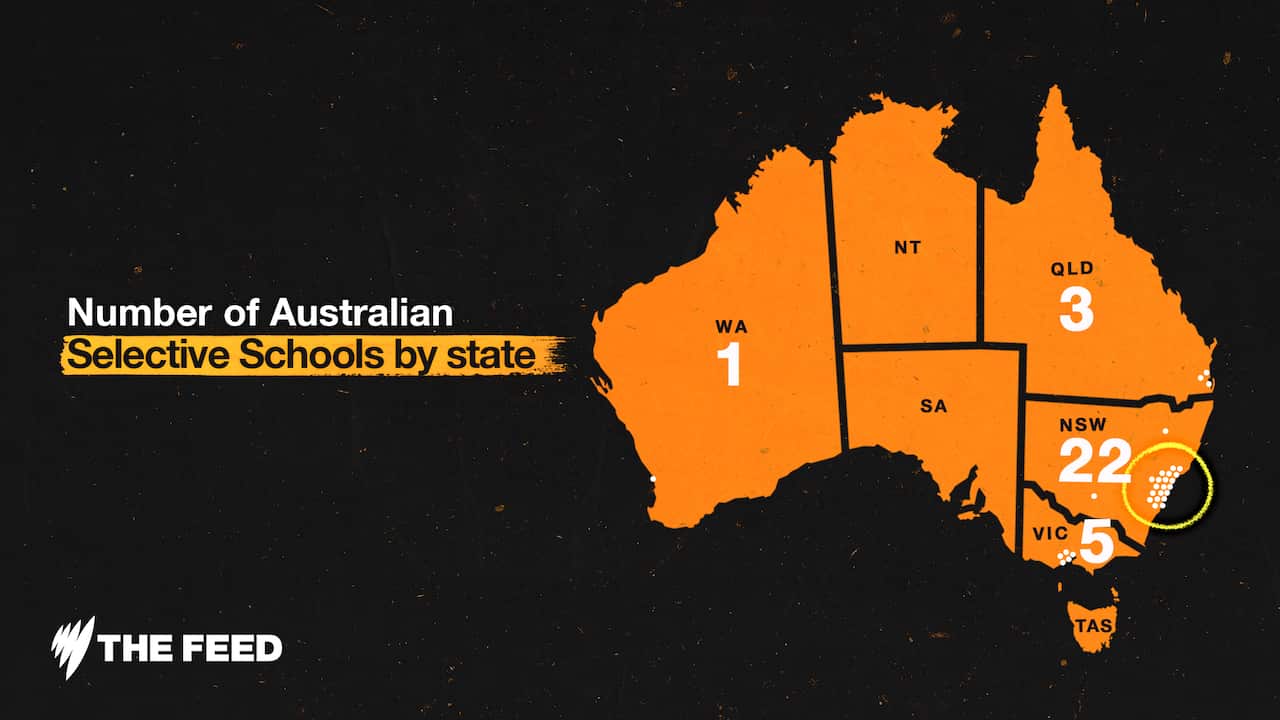 Number of Australia Selective Schools by State