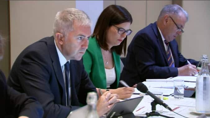 The Senate committee hears evidence from local sporting clubs.