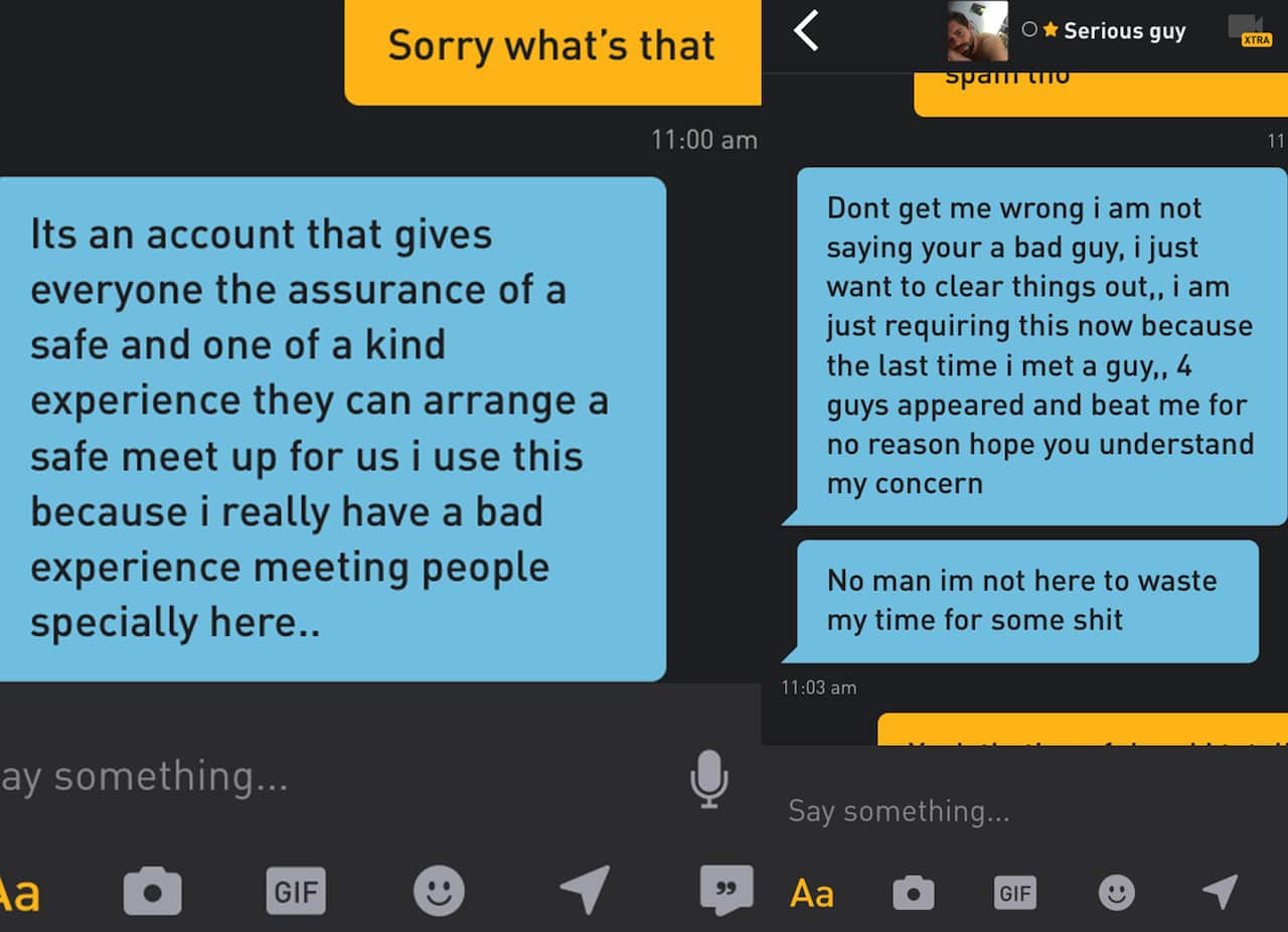 Serious guy gets intense