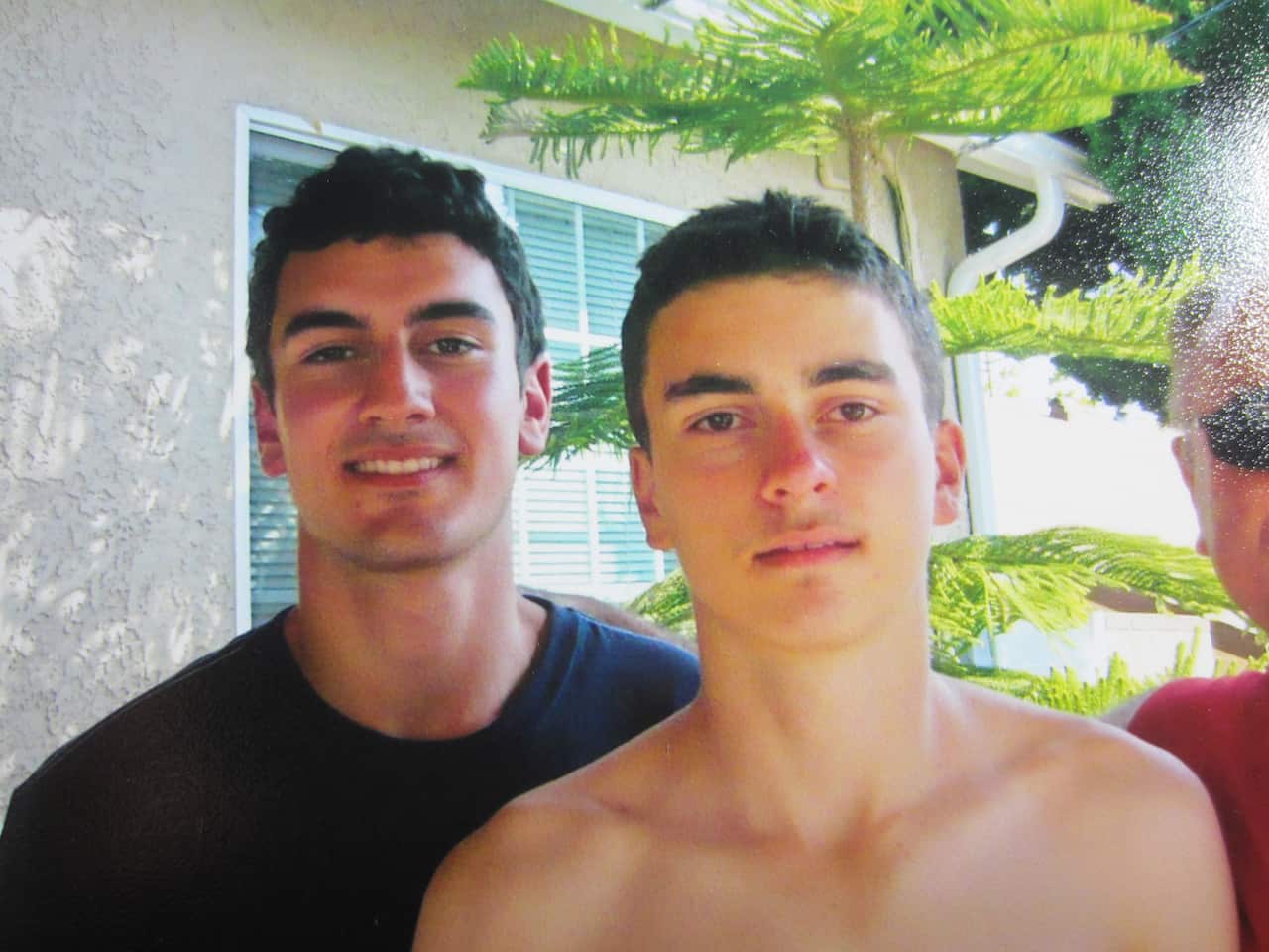 Sevak and his younger brother Areen pictured in 2012