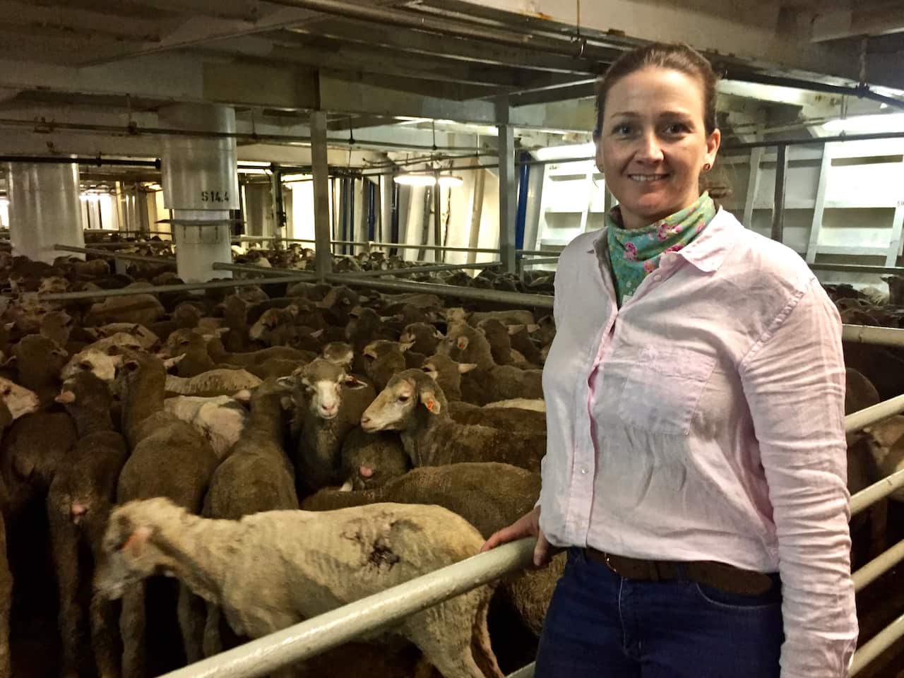Dr Holly Ludeman is a veterinarian employed by the live export industry.