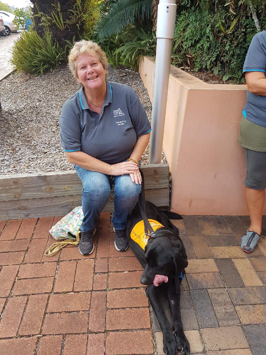 Shelley Hayes with her dog Frankie.