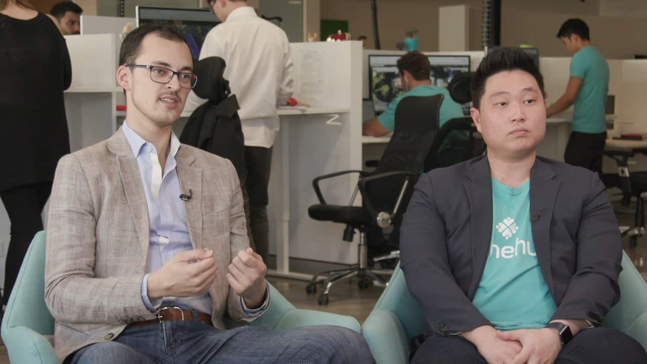 Co-founders Alex Georgiou and Jin Woo Kim founded Shinehub in 2016