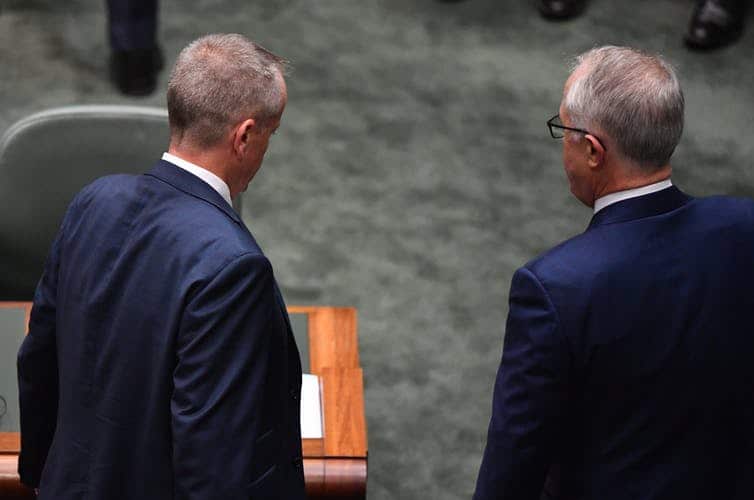 Malcolm Turnbull (right), like Tony Abbott before him, did Shorten several unwitting political favours.