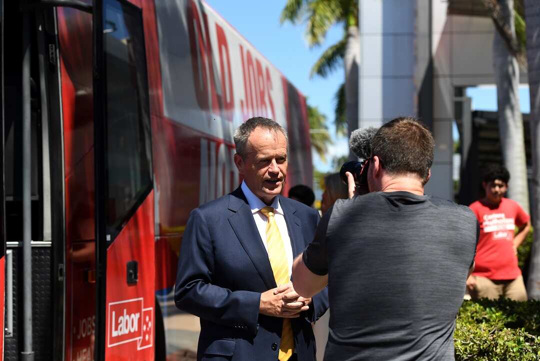 Federal opposition leader Bill Shorten is campaigning in Queensland this weekend.