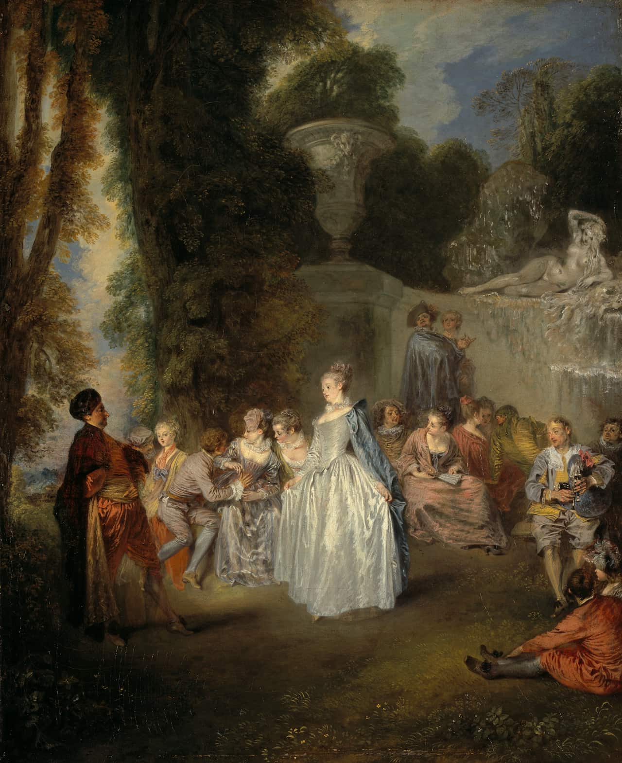 Jean-Antoine Watteau Fetes Venitiennes (Venetian pleasures).