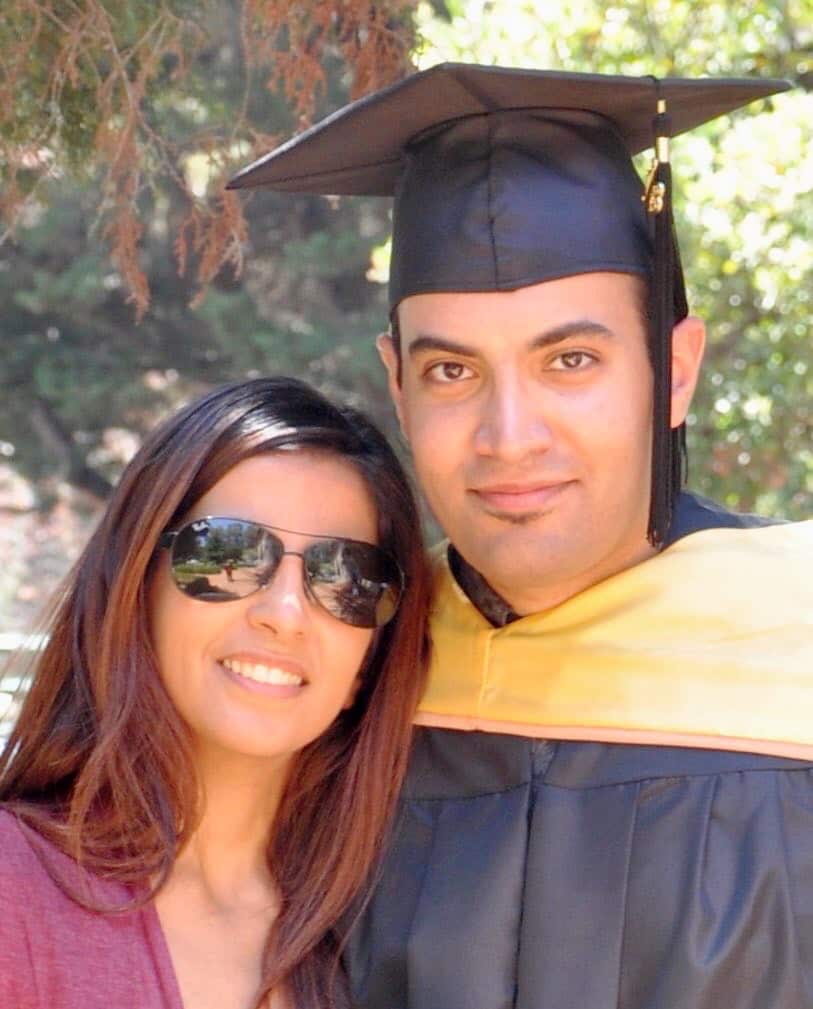 Areej al-Sadhan (left) and her brother Abdulrahman (right)