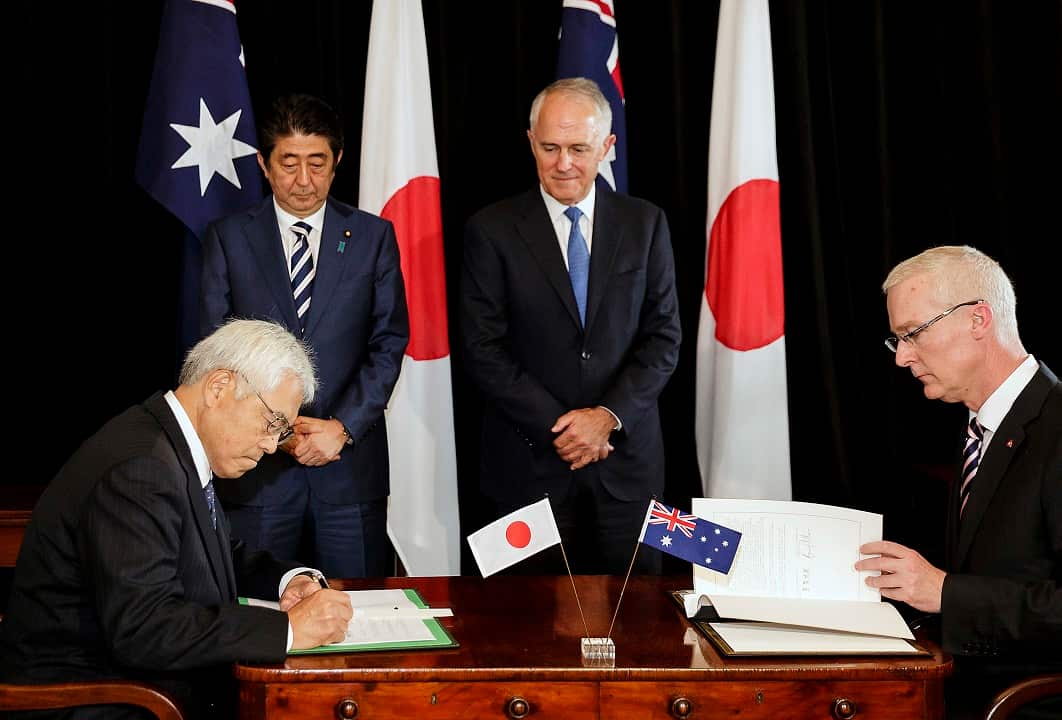 Shinzo Abe and Malcolm Turnbull