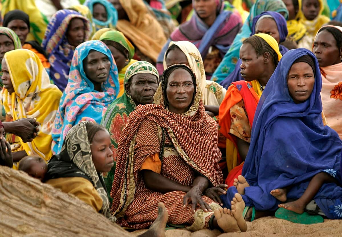 The camp is home to thousands of Sudanese who have fled their towns and villages due to fighting and unrest. 